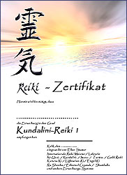 Zertifikat - Kundalini-Reiki